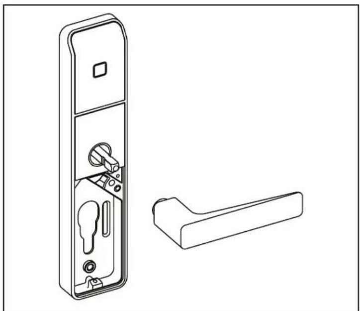 KABA Confidant RFID Kit 2 - 2- INVENTAIRE - Montage plaque arrière (clé d'urgence) - 4