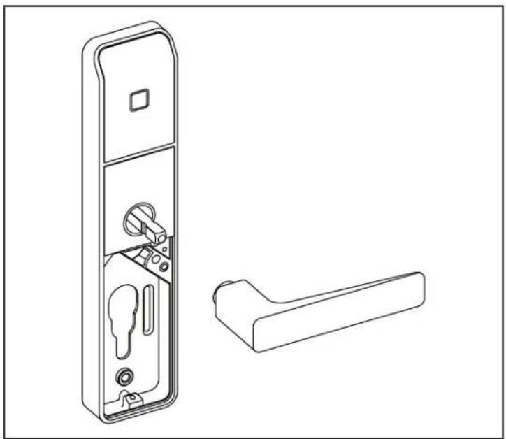 KABA Confidant RFID Kit 2 - 2- INVENTAIRE - Montage Rose (clé d'urgence) - 4