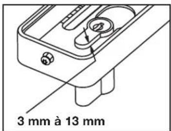 KABA Confidant RFID Kit 2 - Pour le kit 3 certifié EN 179 avec coffre BMH 801, veuillez vous reporter aux instructions ci-après avant d'installer la serrure: - 2