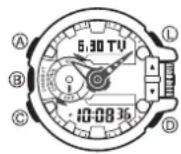 CASIO GShock GBA400 - Activation de l'éclairage - 1