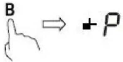 B → +P