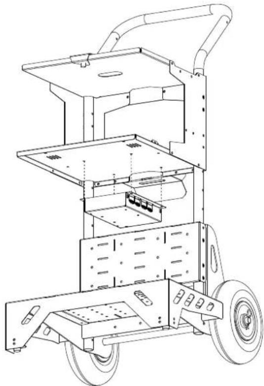 GYS Trolley Startflash 120 - FIXATION SHM / SHM FASTENING / SHM-MONTAGE / MONTAGGIO SHM - 4