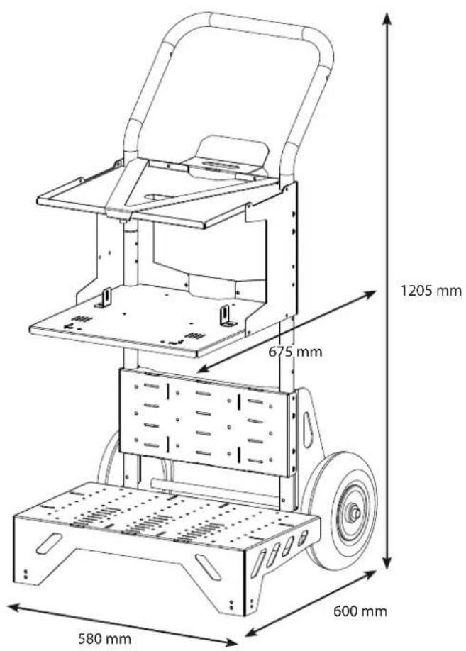 GYS Trolley Startflash 120 - DIMENSIONS / DIMENSIONS / ABMESSUNGEN / DIMENSIONI - 1