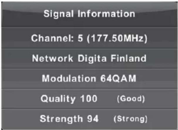 LENCO DVL3242WH - Signal Information - 1