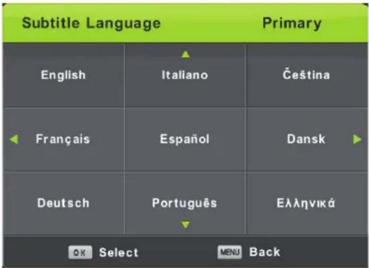 LENCO DVL3242WH - Subtitle Language (Untertitel-Sprache) - 1