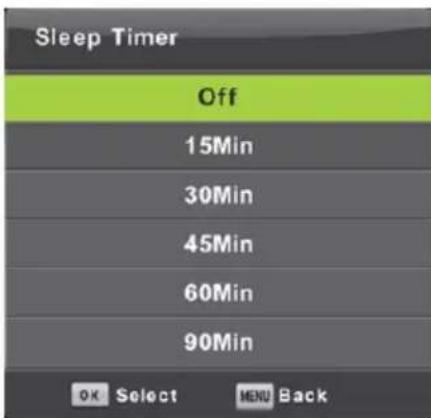 LENCO DVL3242WH - Sleep Timer (Temporizador de suspensión) - 1