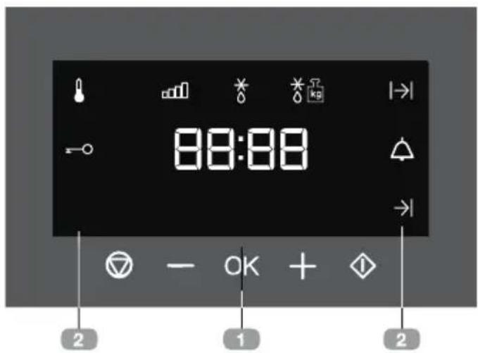Küppersbusch CBM6330.0S1 - Descripción del display - 1