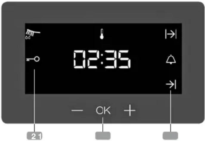 Küppersbusch B6330.0S1 - Description de l'horloge digitale - 1