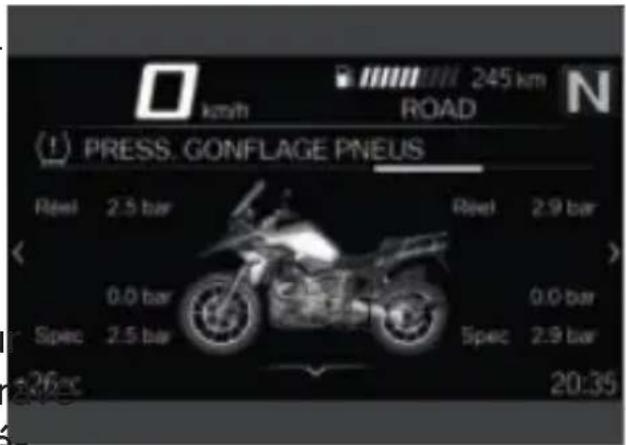 BMW R 1250 GS (2022) - Pression de gonflage des pneus - 1