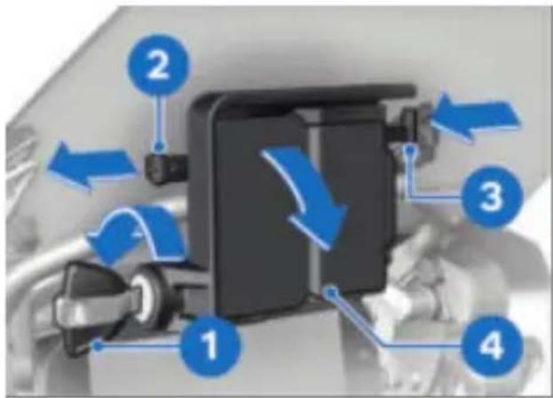 BMW R 1250 GS (2022) - Fixer correctement l'appareil de navigation - 3