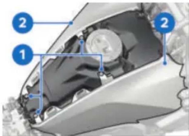 BMW R 1250 GS (2022) - Contrôler la cartouche de filtre à air - 5