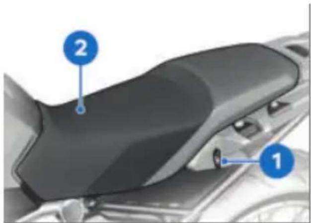 BMW R 1250 GS (2022) - Déposer la selle rallye - 1