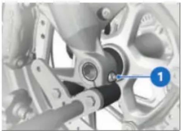BMW R 1250 GS (2022) - Montage de la roue avant dans le sens de rotation contraire - 2