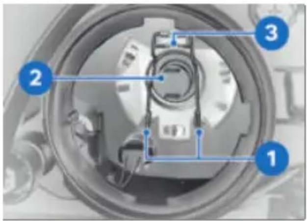 BMW R 1250 GS Adventure (2022) - Remplacement de l'ampoule du feu de croisement et de route - 6