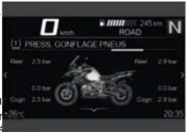 BMW R 1250 GS Adventure (2022) - Pression de gonflage des pneus - 1