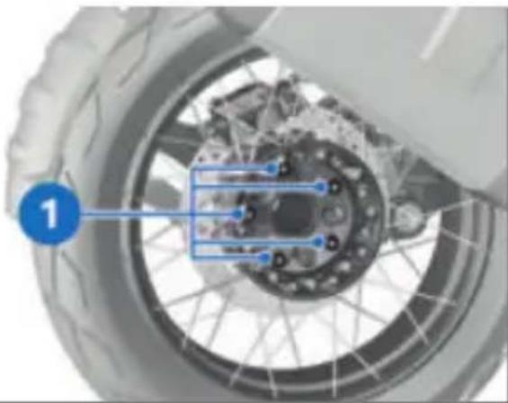 BMW R 1250 GS Adventure (2022) - Utilisation d'une roue ne correspondant pas à la série - 1