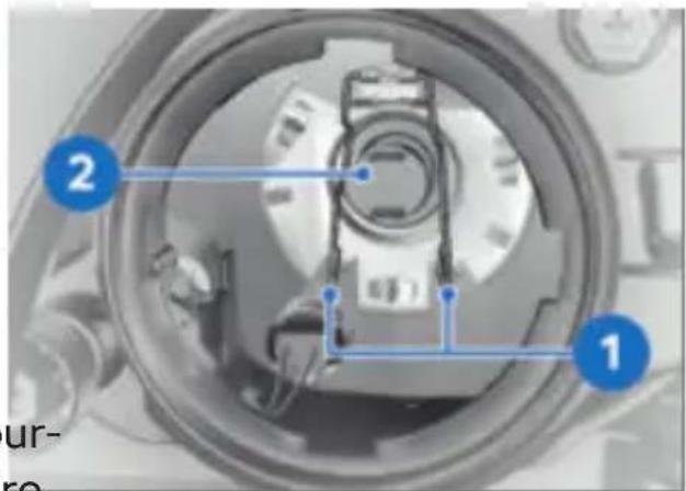 BMW R 1250 GS Adventure (2022) - Remplacement de l'ampoule du feu de croisement et de route - 4