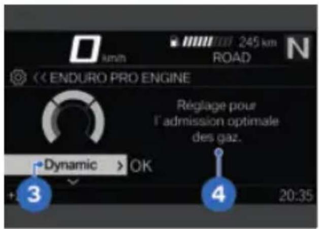 BMW R 1250 GS Adventure (2022) - Régler l'Dynamic Pro - 1