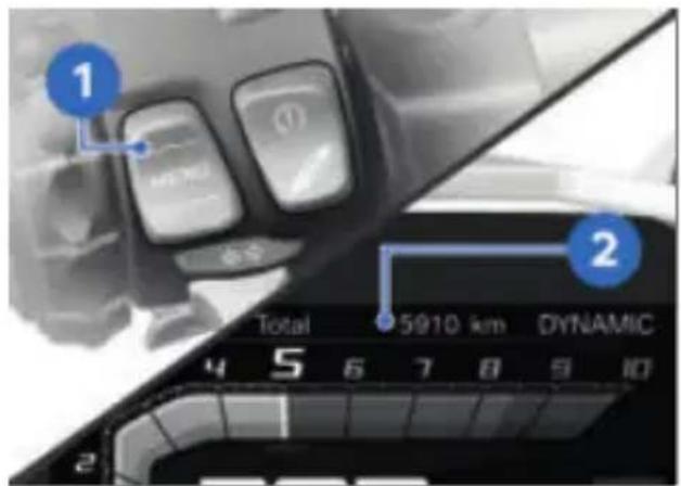 BMW R 1250 GS Adventure (2022) - Changement du focus de commande - 2