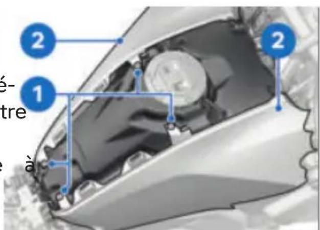 BMW R 1250 GS Adventure (2022) - Poser la cartouche de filtre • Poser les vis 1. - 2