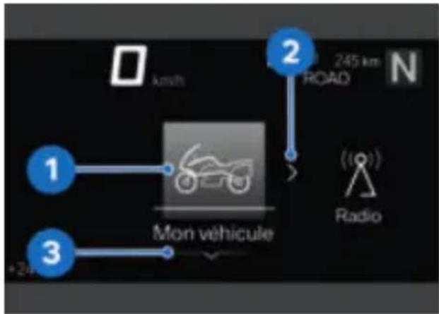 BMW R 1250 RT (2022) - Indications d'utilisation dans le menu principal - 1