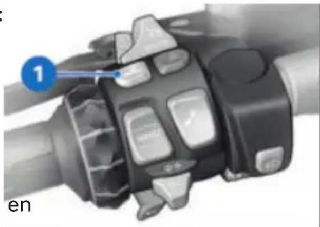 BMW R 1250 RT (2022) - Réglage de la distance - 1