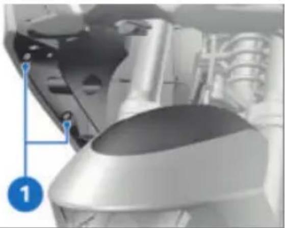 BMW R 1250 RT (2022) - Ouverture de l'obturateur du radiateur - 3