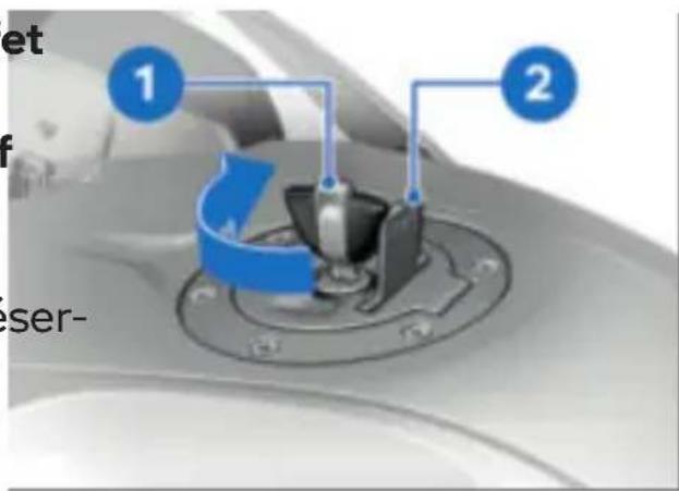 BMW R 1250 RT (2022) - Contact du carburant sur les surfaces en matière plastique - 1