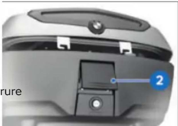 BMW K 1600 GTL (2022) - Fermer le topcase - 1