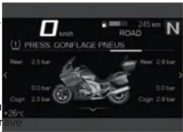 BMW K 1600 GTL (2022) - Pression de gonflage des pneus - 1