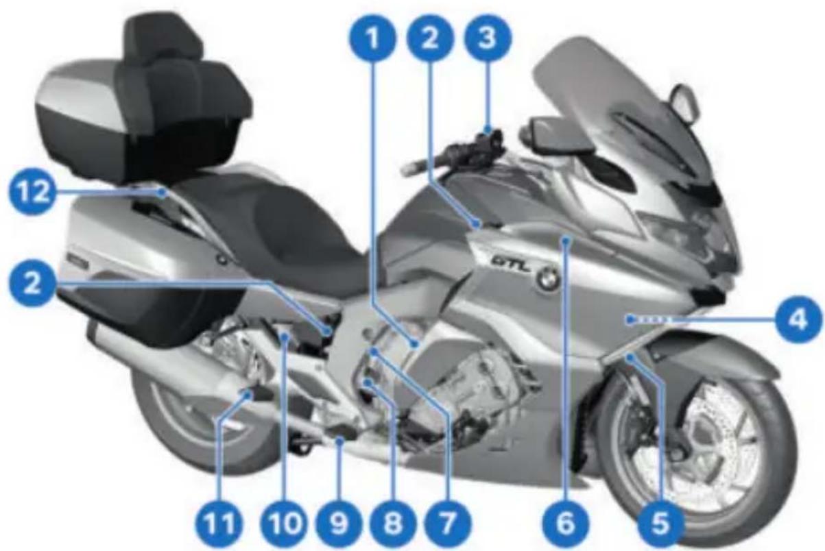 BMW K 1600 GTL (2022) - VUE D'ENSEMBLE CÔTE DROIT - 1