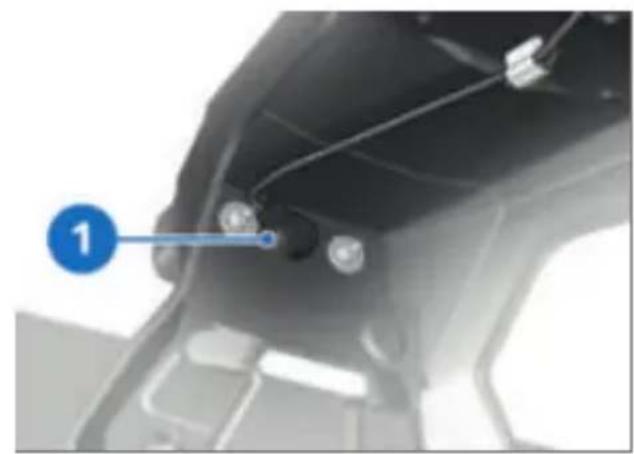 BMW F 850 GS (2022) - Déposer la lampe de l'éclairer de plaque - 3