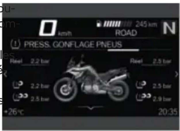 BMW F 850 GS (2022) - Pression de gonflage des pneus - 1