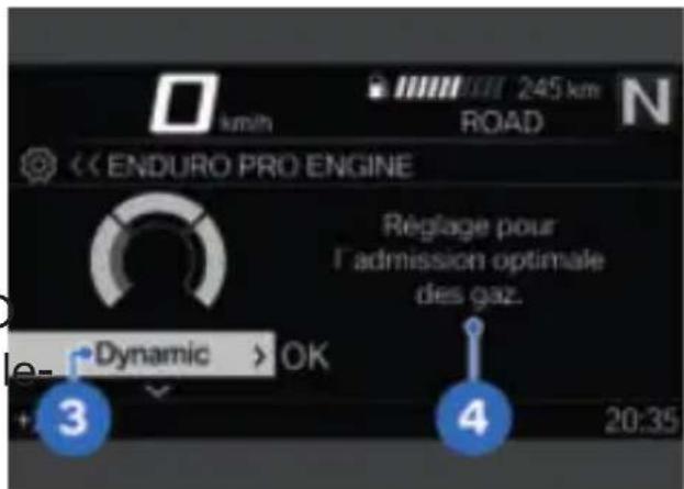 BMW F 850 GS (2022) - Configurer le mode de conduite ENDURO PRO - 2