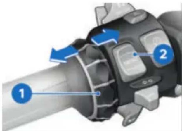BMW F 850 GS (2022) - Activer et désactiver les fonctions - 2