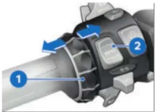 BMW F 850 GS (2022) - Commander la lecture audio - 1
