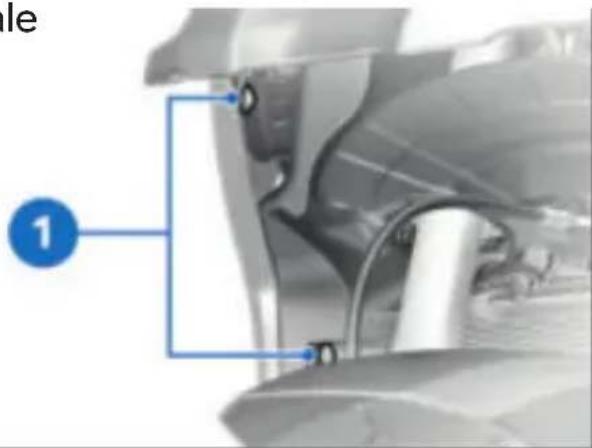 BMW F 850 GS (2022) - Contrôler le niveau de liquide de refroidissement - 3