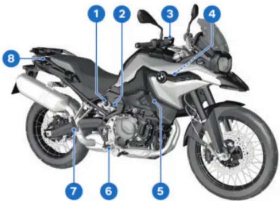 BMW F 850 GS (2022) - VUE D'ENSEMBLE CÔTE DROIT - 1