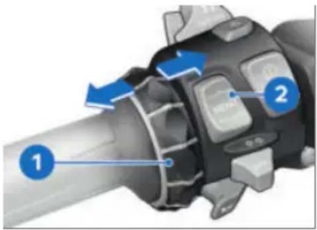 BMW S 1000 XR (2022) - Commander la lecture audio - 1