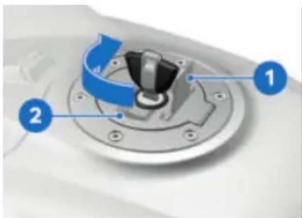 BMW S 1000 XR (2022) - Contact du carburant sur surfaces en matière plastique - 1