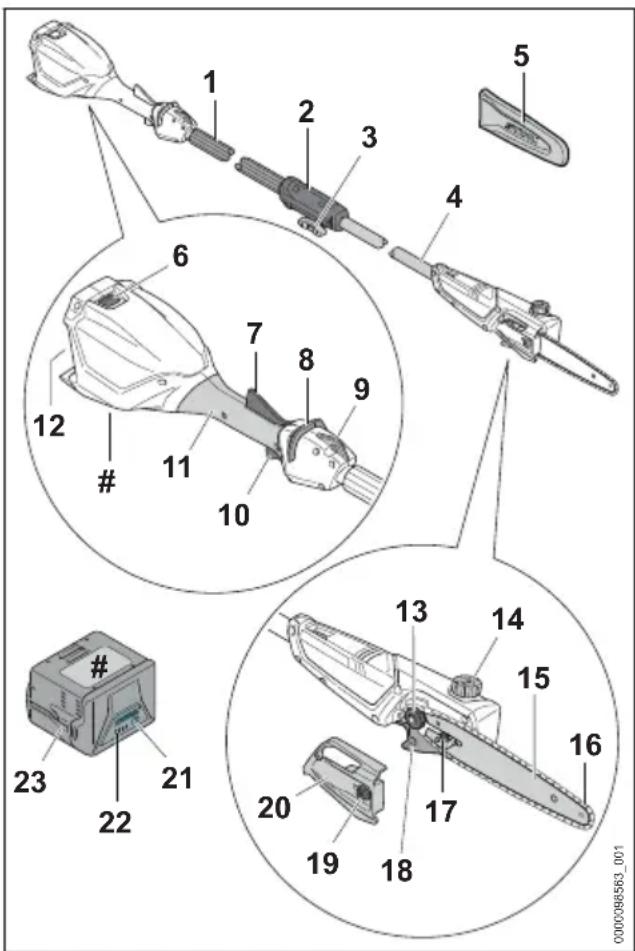 STIHL HTA 50 - Hoogsnoeier STIHL HTA 50.0 en accu - 1