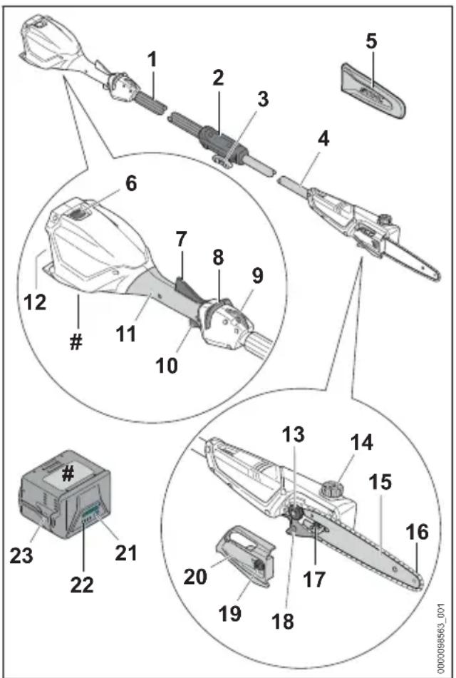 STIHL HTA 50 - Hoch-Entaster STIHL HTA 50.0 und Akku - 1