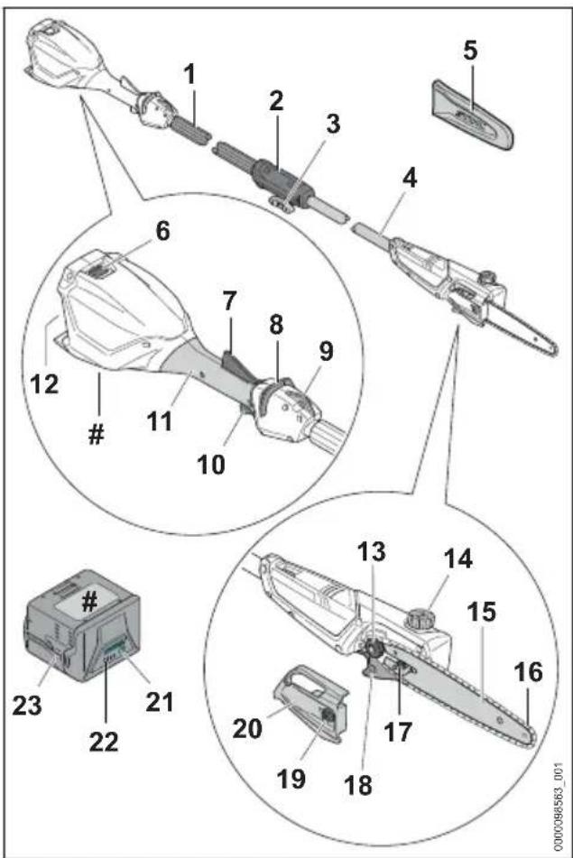 STIHL HTA 50 - Sramatore lungo STIHL HTA 50.0 e batteria - 1