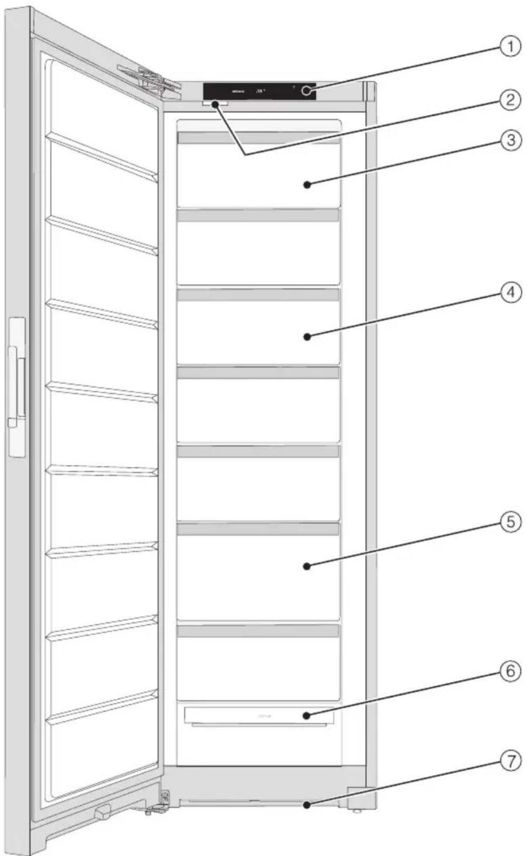 MIELE FNS 4882 D - Vue d'ensemble de l'appareil - 1