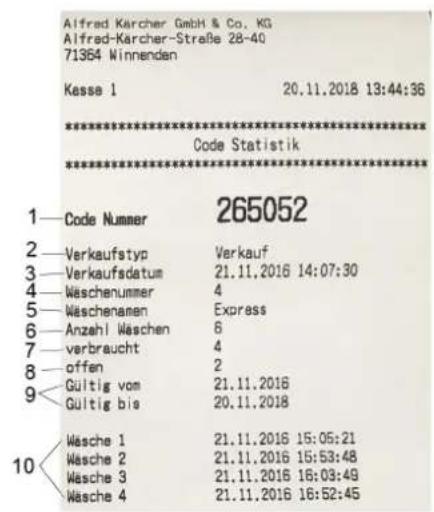 Kärcher CR 214 BC - Menu « recherche de code - 3