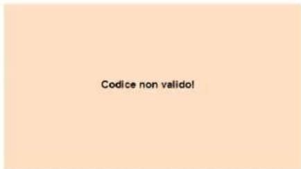 Codice non validol