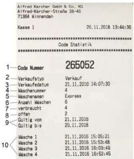 Kärcher CR 214 BC - "Code Search" menu - 4