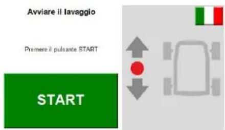 Avviare il Iavaggio Premere il pulsante START START
