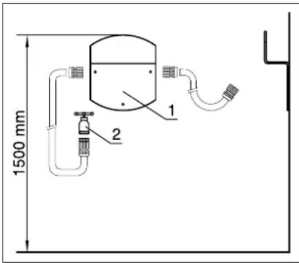 Kärcher DS 3 - Montavimas prie sienos - 1