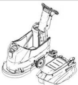 Kärcher BD 4325 C Classic Bp - Melepaskan tangki air kotor - 1
